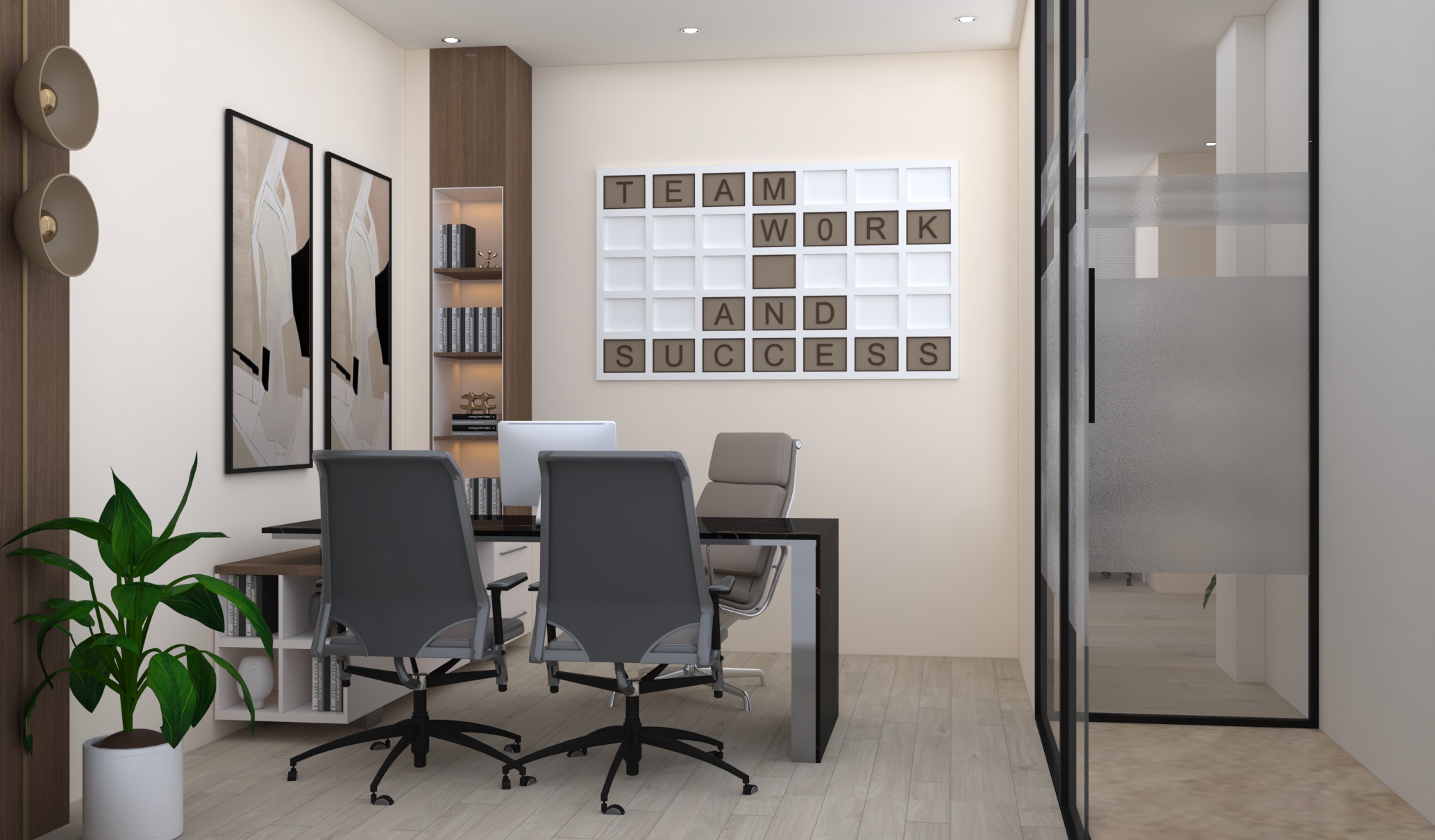 Jaipur Office - Beige Theme Interior 9